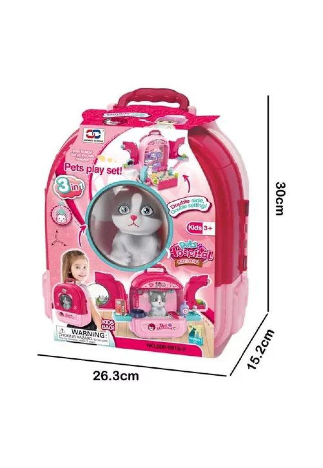 Maleta 3 en 1 - Cuidados de Mascota, Gato, Pets Hospital-3