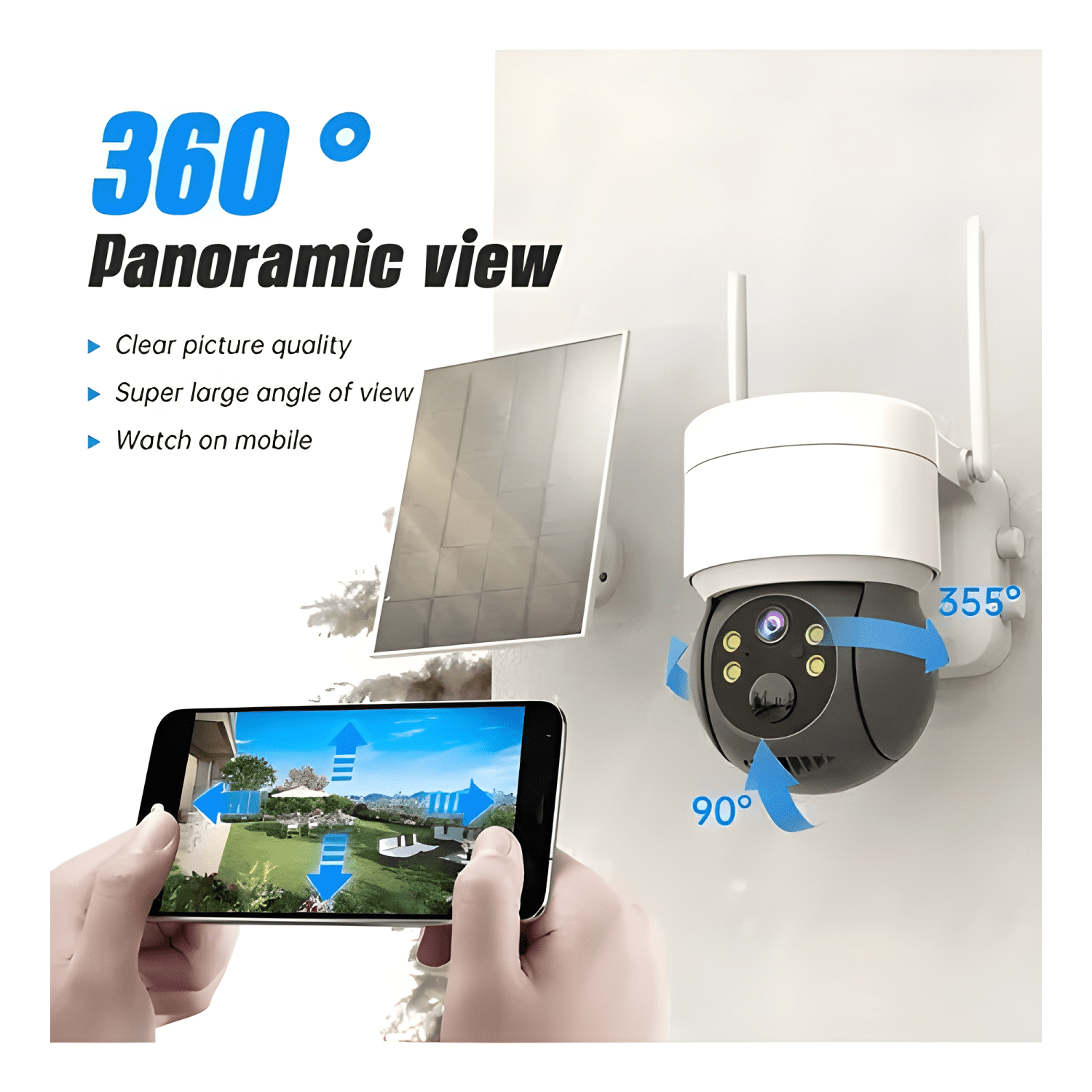 Cámara Domo Exterior Lylu 5g Solar Inalámbrica Full HD-2