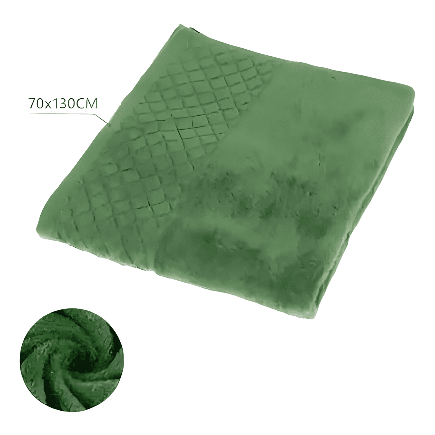 Toalla de baño algodón 70x130 CM con bordado homey Verde-3