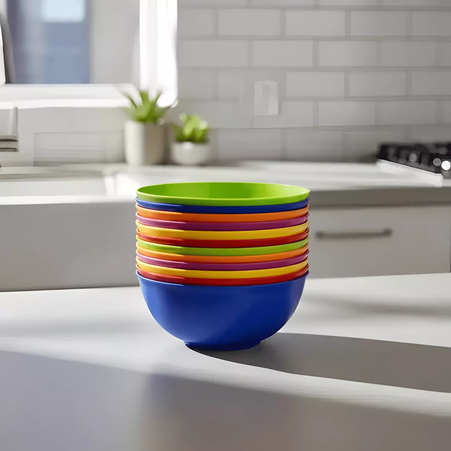 30 bowls pocillos cereal postre plástico reutilizable 300ml-3