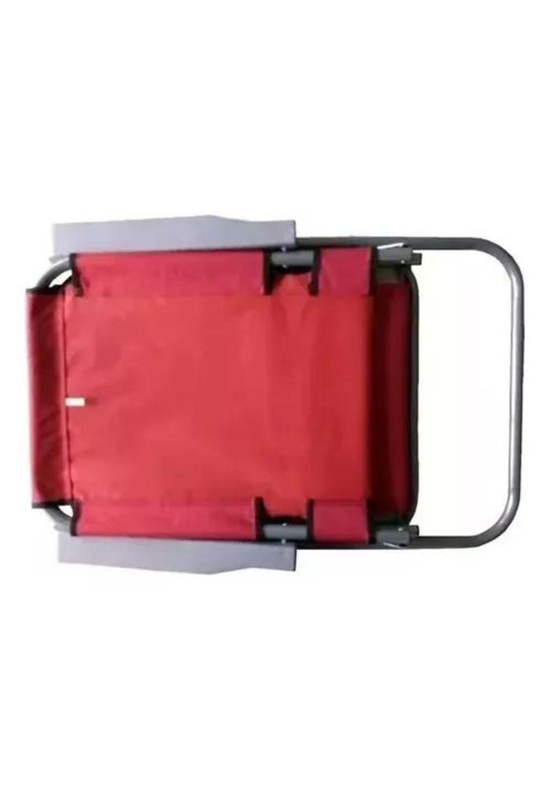 Sillas plegables portátiles para camping y playa rojas-3