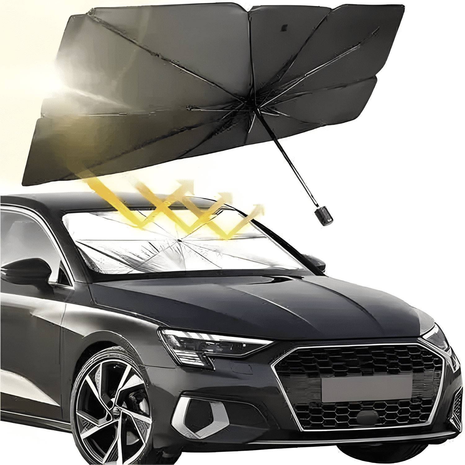 Quitasol Parasol Parabrisas Auto Tipo Sombrilla Cubre Mini-2