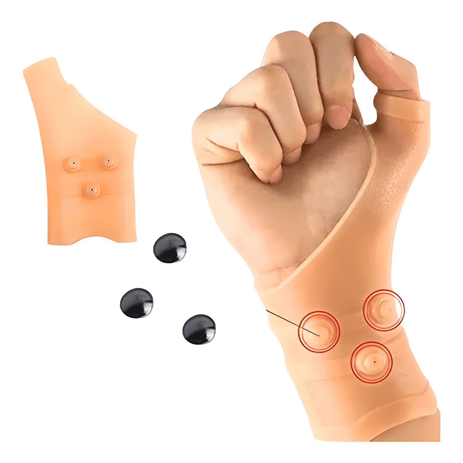 Guantes de silicona magnéticos para artritis-0