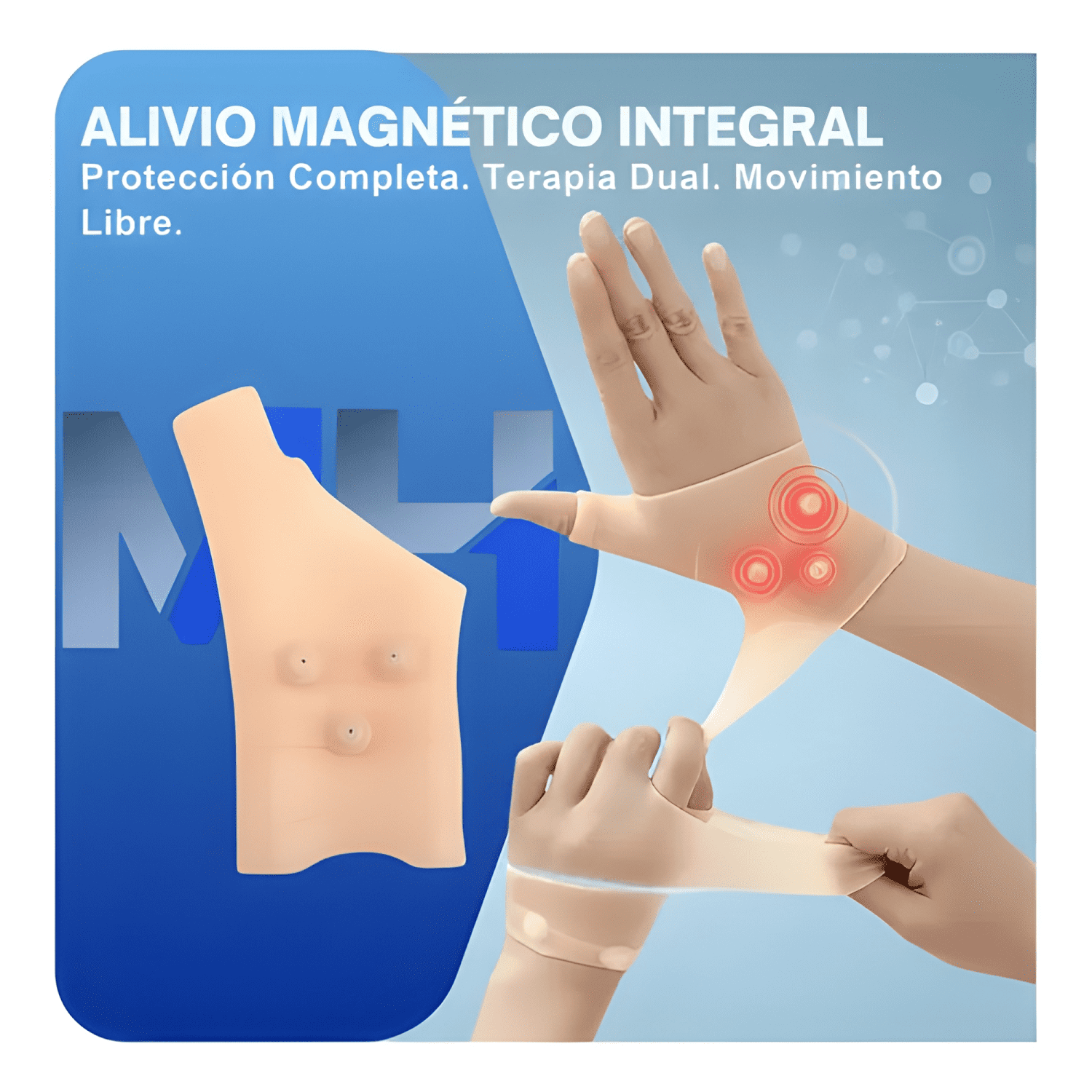 Guantes de silicona magnéticos para artritis-2
