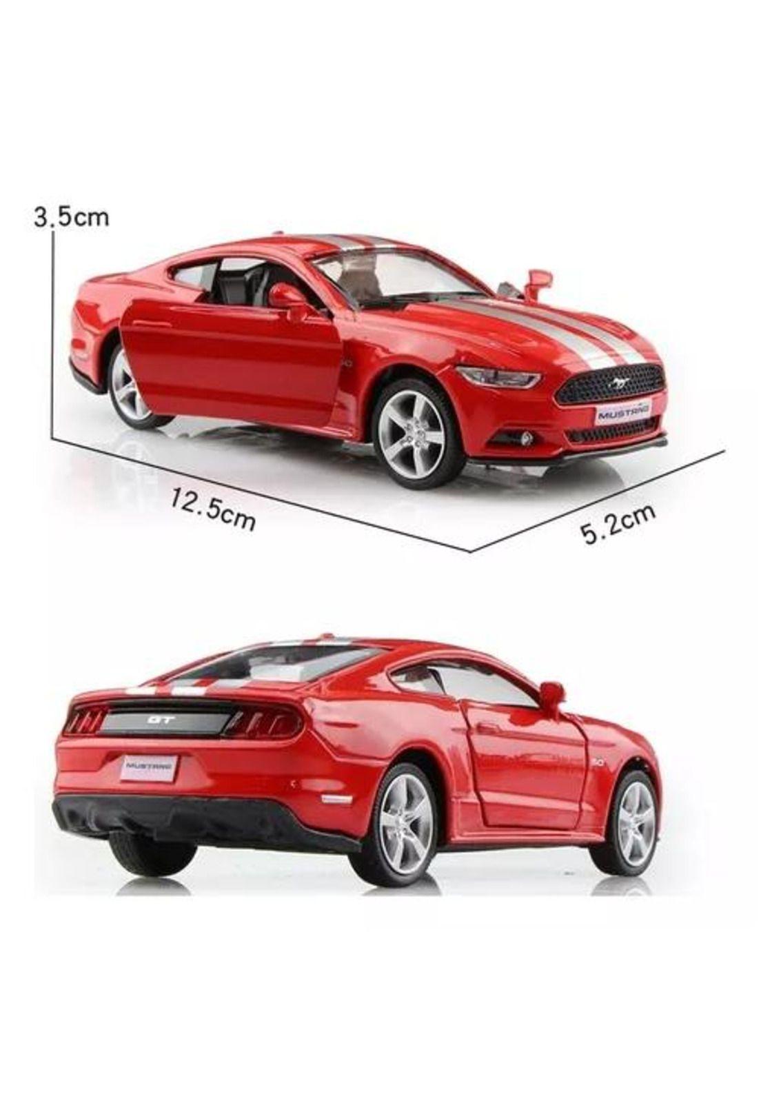 Auto Escala 1:36 - Ford Mustang GT, Rojo, Coleccionable-2