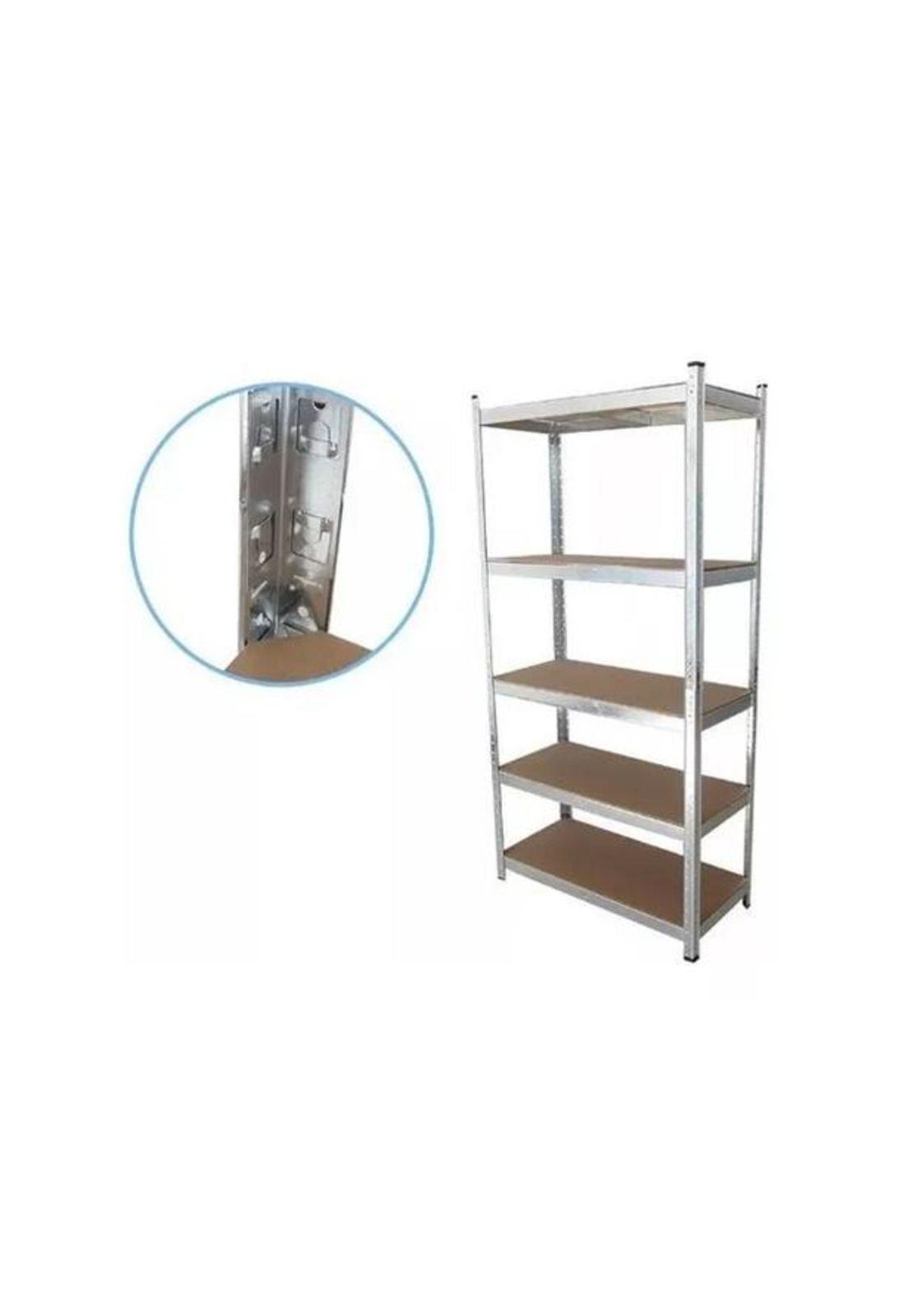 Repisa Metálica Armable Mecano 180x90x40cm 350kg Plateado-2