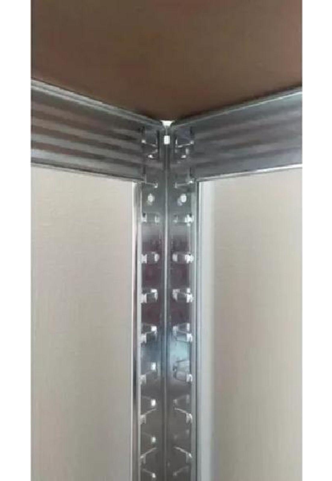 Repisa Metálica Armable Mecano 180x90x40cm 350kg Plateado-3