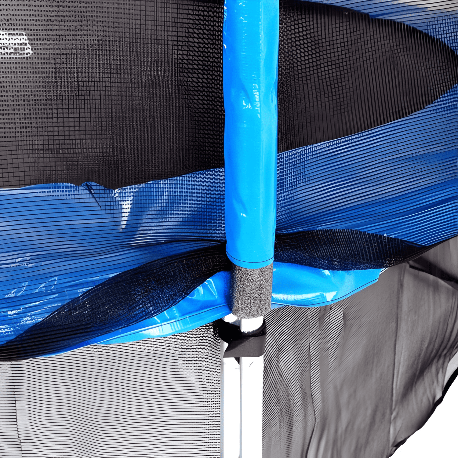 Cama elástica premium Kidscool 3,66 m negra y azul-3