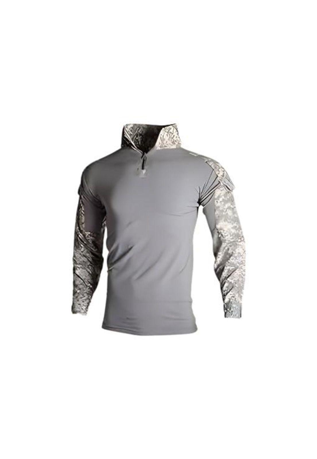 Polera Táctica Combat Shirt Militar Airsoft, Color ACU, Talla 2XL-0