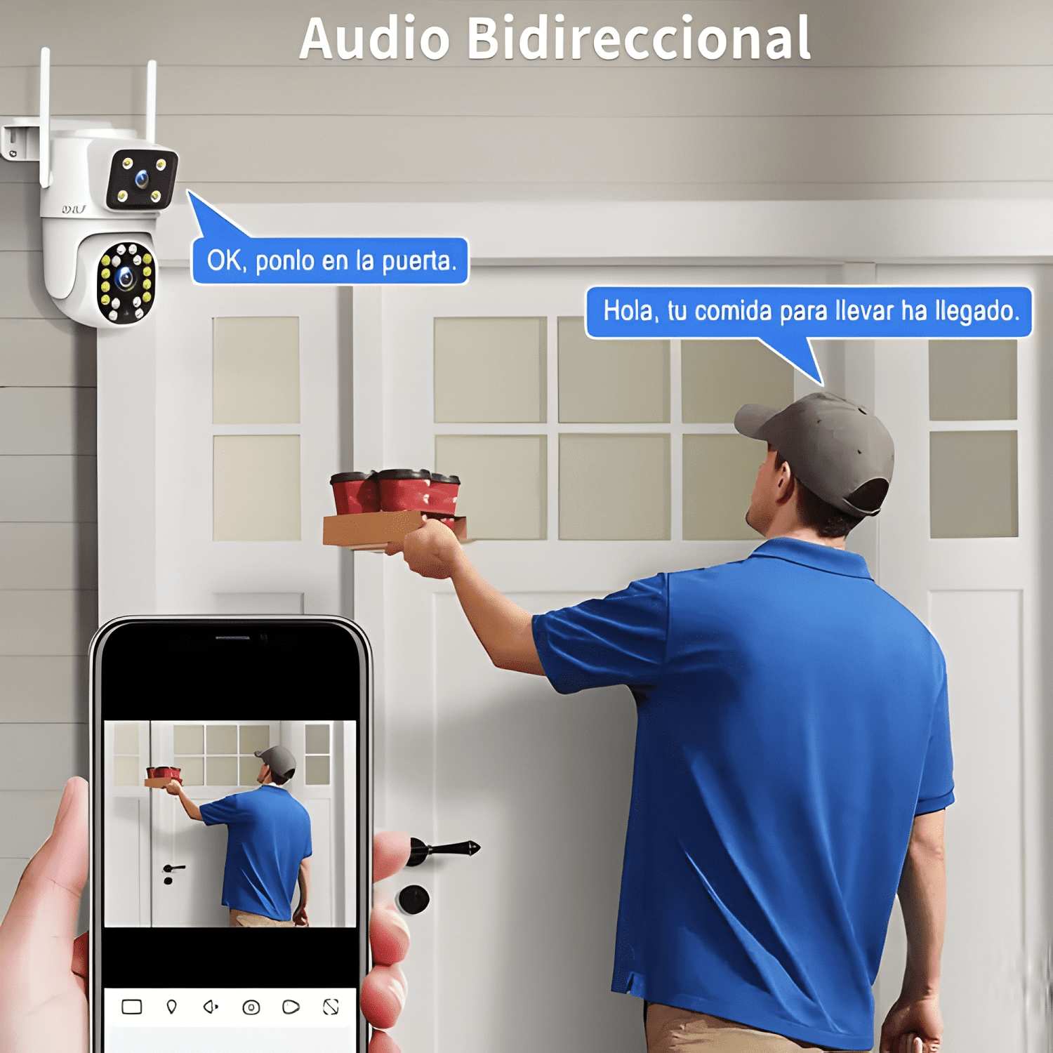 2nlf® 5g Cámara de Seguridad Exterior Wifi Ip 360-2