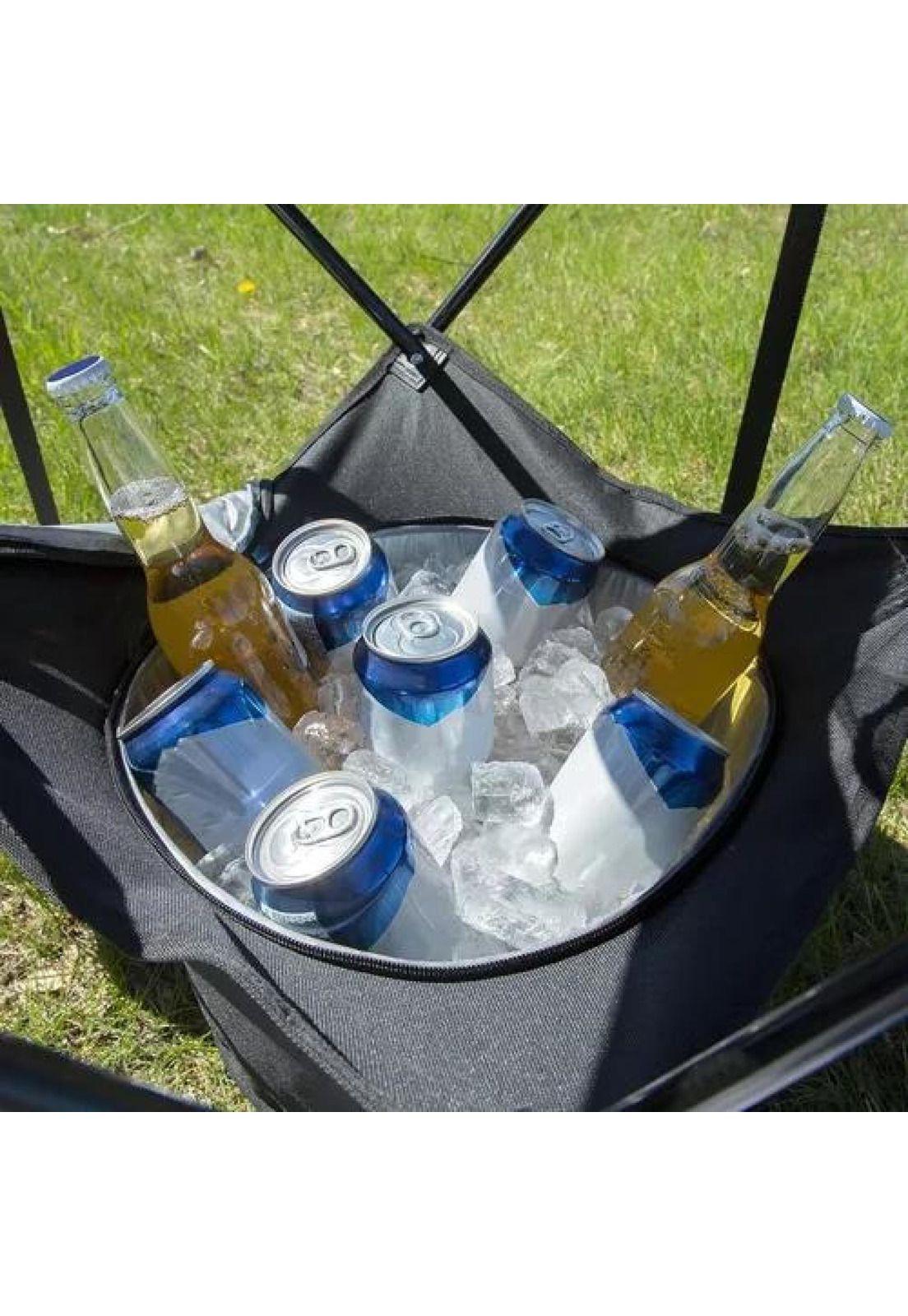Mesa plegable para picnic negra-4
