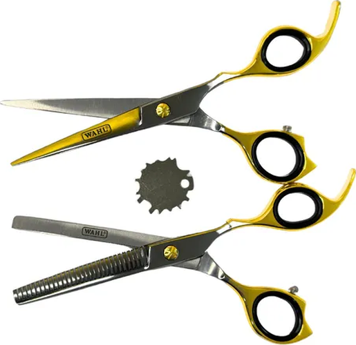 Set tijeras Wahl 6'' filo navaja + esculpidora-0