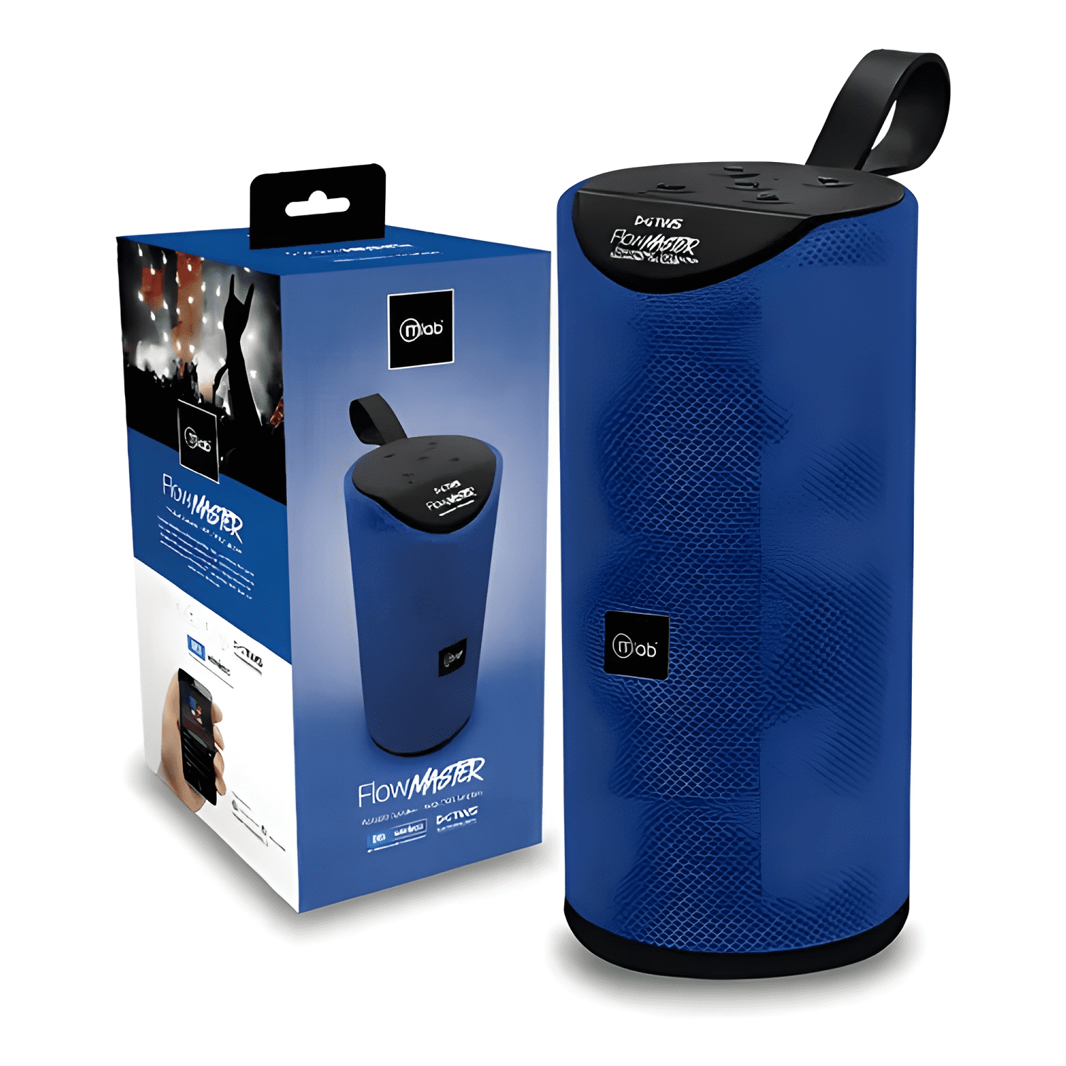 Parlante flow master 8859 bluetooth usb fm Azul-1