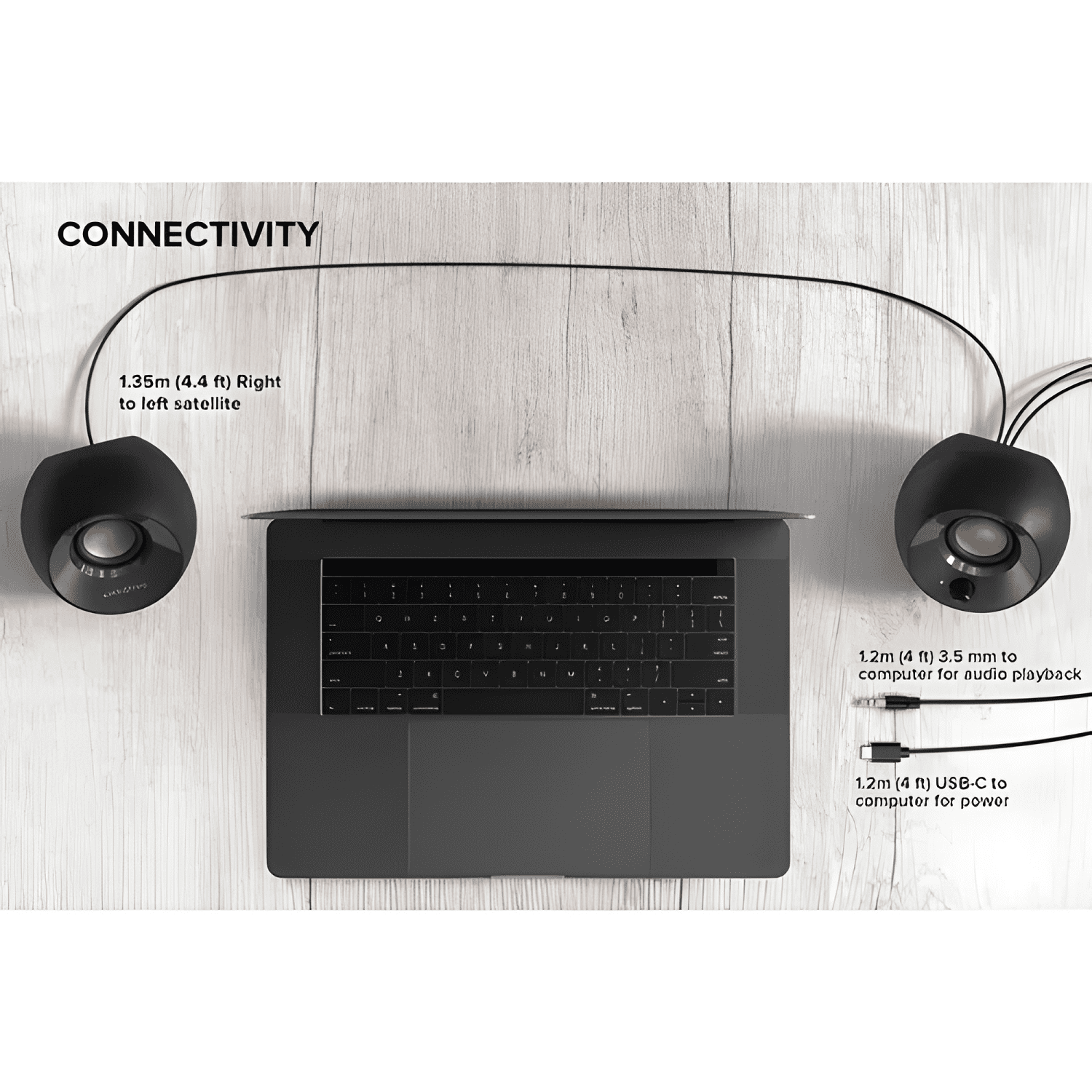 Parlantes altavoces 8w Negro-3