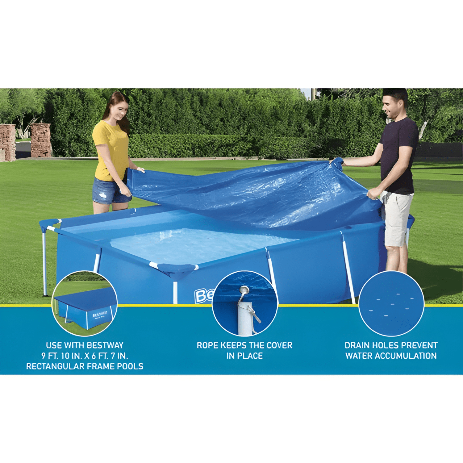 Lona cobertora Bestway para piscina 3 x 2,01 m #2-2
