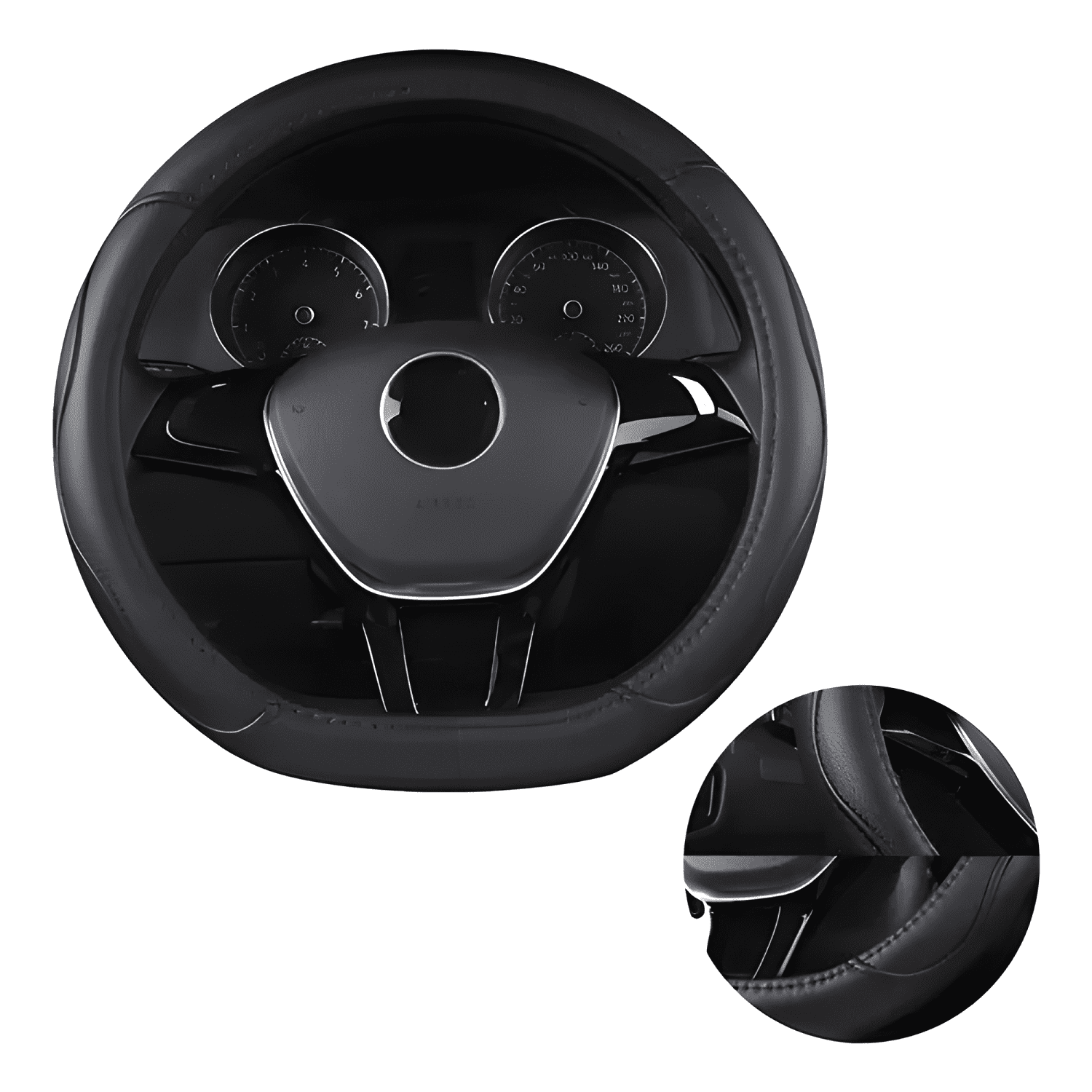 Funda Cubre Volante Tipo D Eco Cuero Antideslizante M37 M37-0