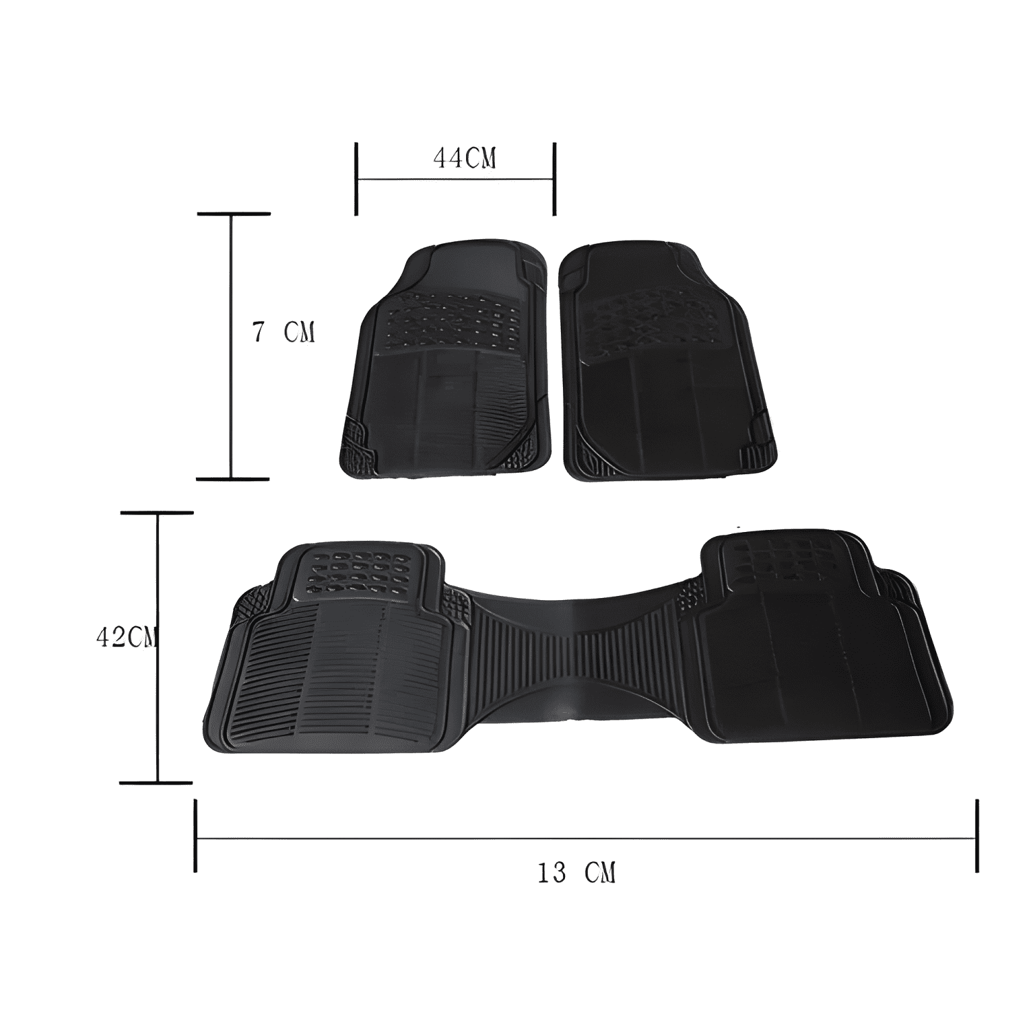 Set 3 Piezas Pisos De Goma Para Vehículos Universal Auto-2