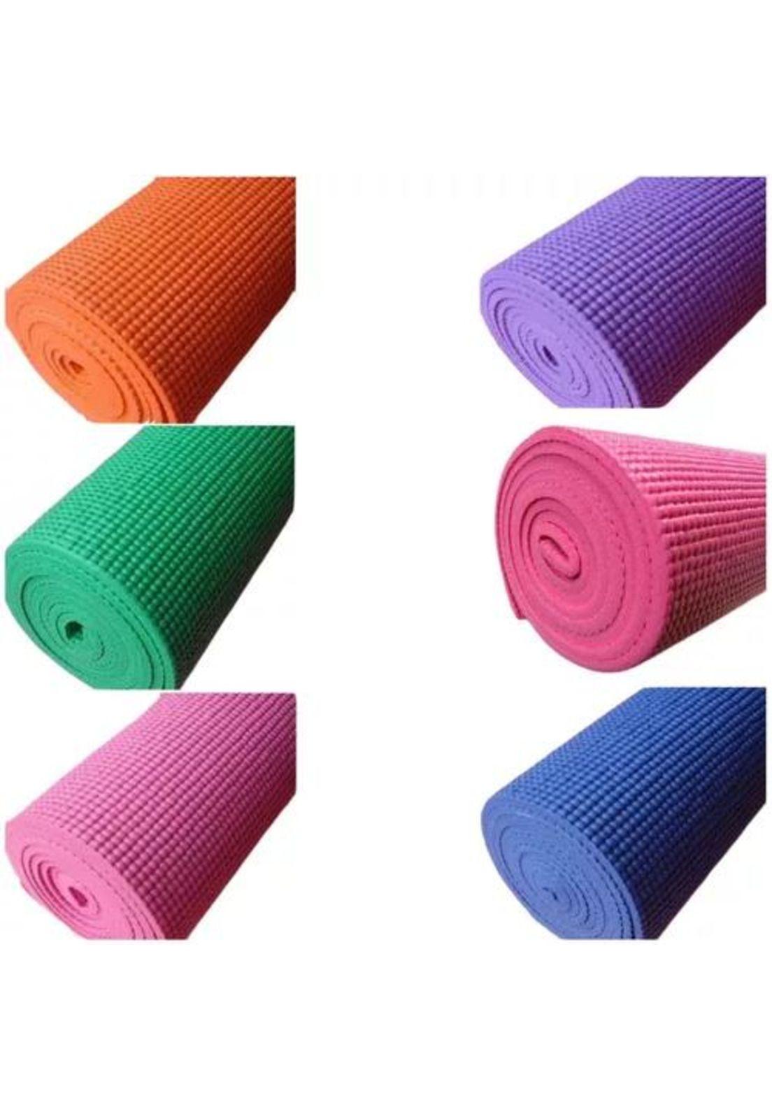Colchoneta de Yoga - Manta con Bolso de Deporte, 4 mm, 173x61 cm, Color Naranja-2