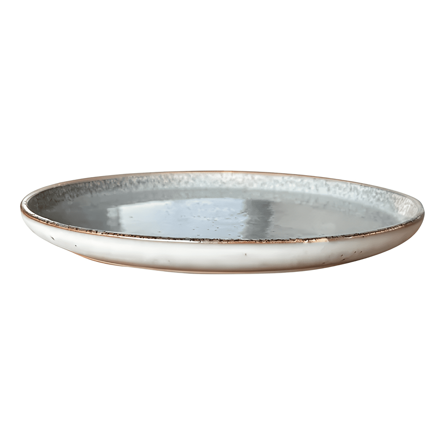 Set 6 platos redondo ceramica 22 CM linea oslo tipo gres-0