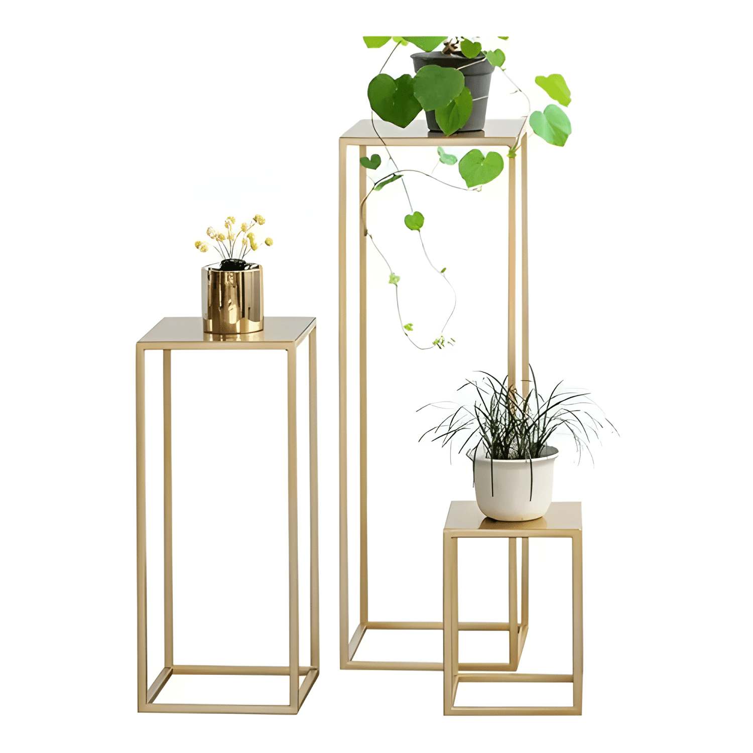 Mesas Decorativas Para Candy Bar Estructura Metálica Set 4pc-2