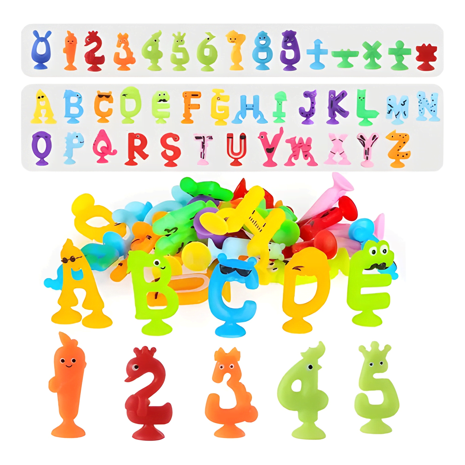 Juego de ventosas 41 piezas abecedario número y signos-1