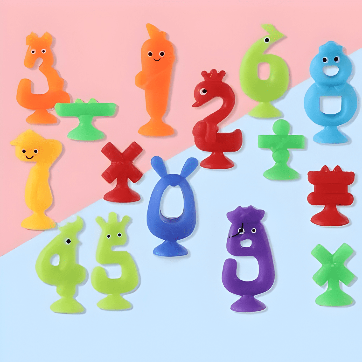 Juego de ventosas 41 piezas abecedario número y signos-3