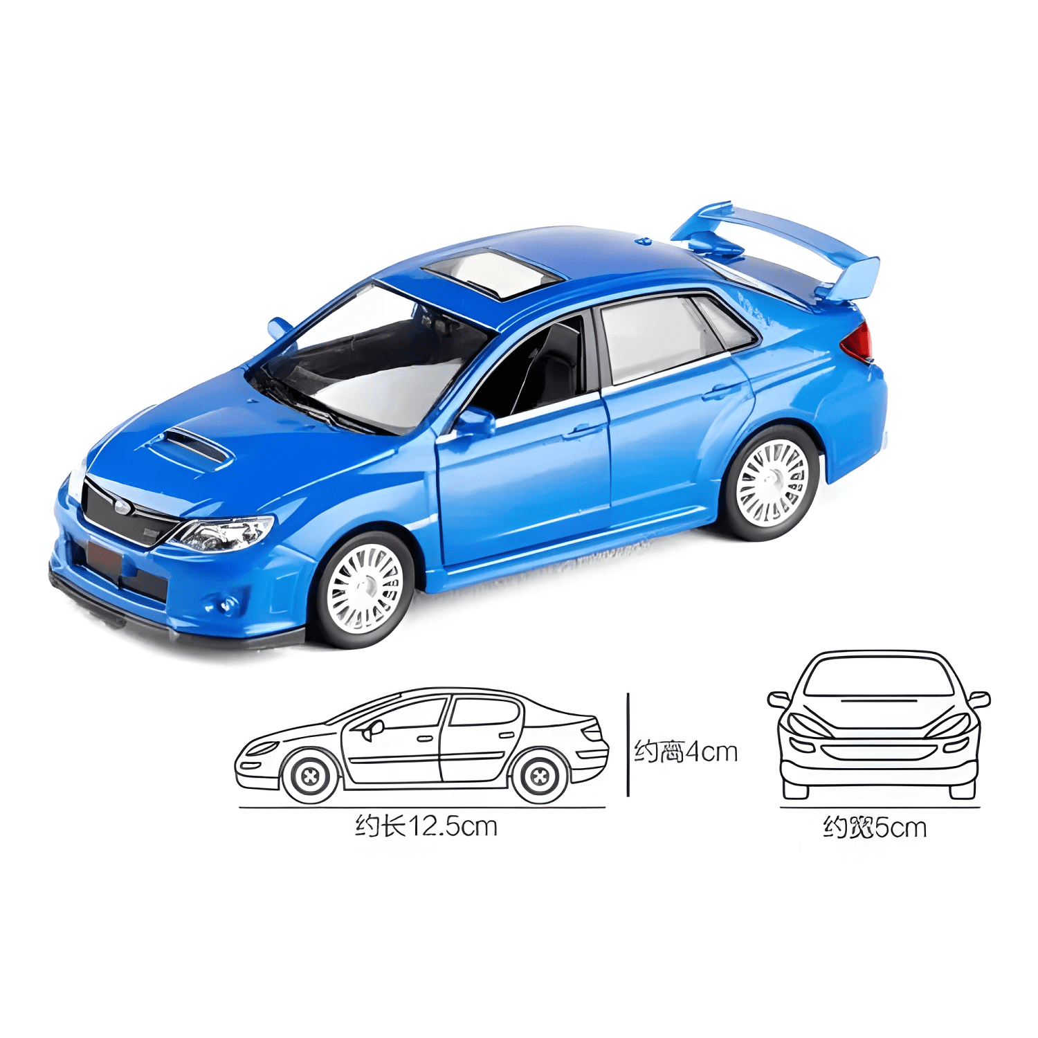 Auto de colección Subaru Impreza escala 1:36-3