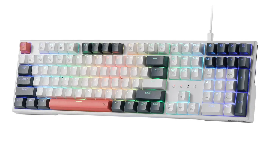 Teclado Redragon Trundle K668 rgb switch rojo-0