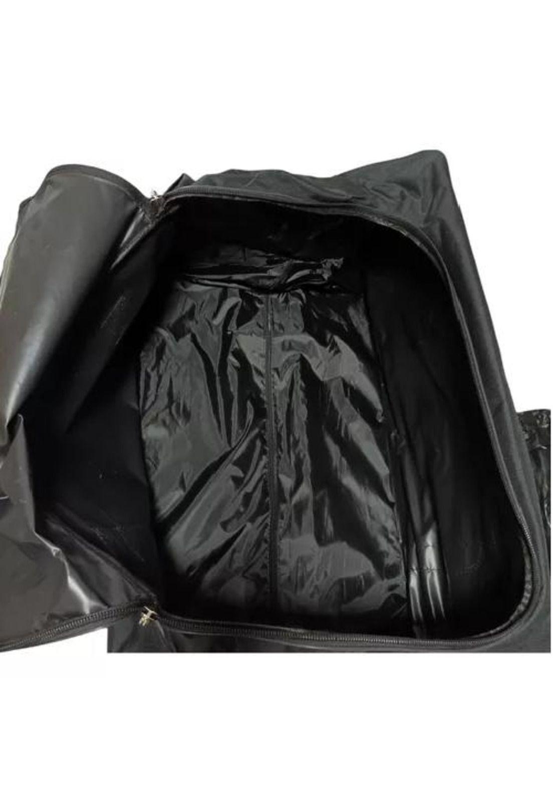 Bolso de viaje de 3 ruedas, 100 kilos, multifuncional, color negro-4