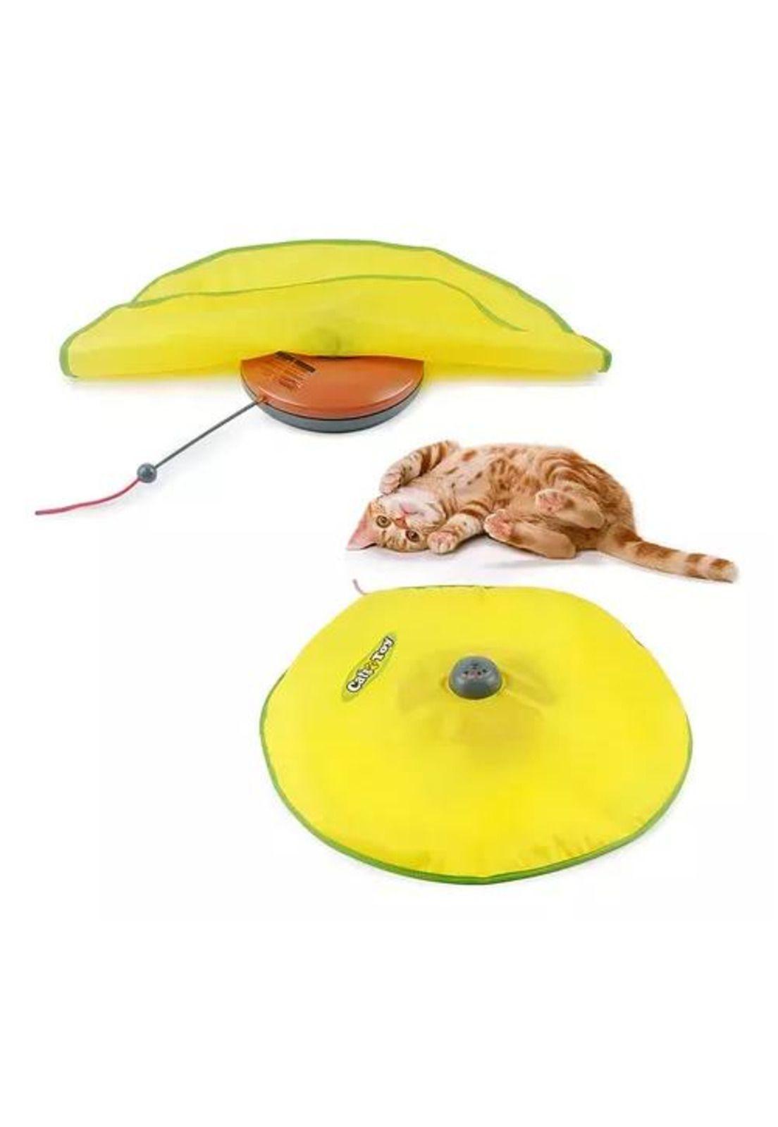 Juguete Interactivo para Gato - Giratorio, Mascotas, Color Amarillo-5