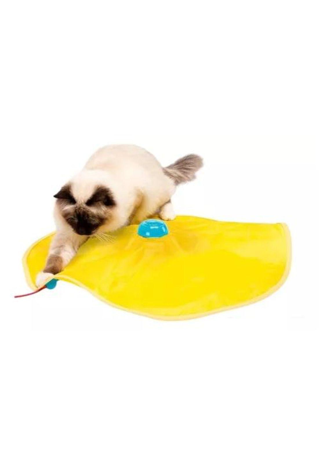 Juguete Interactivo para Gato - Giratorio, Mascotas, Color Amarillo-6