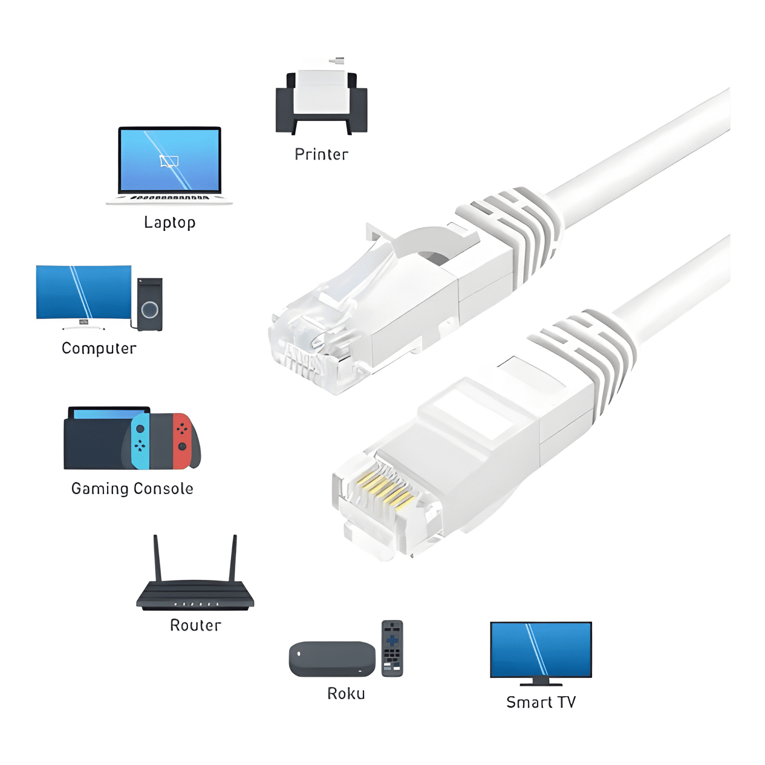 Cable De Red 25 Metros Cat 6 Rj45 Lan Blanco-2