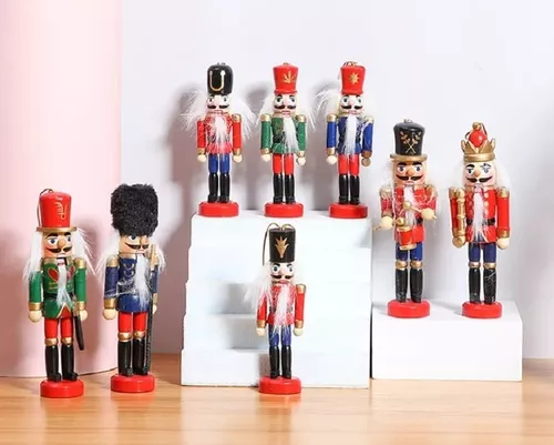 X4 cascanueces navideños adornos para árbol de Navidad multicolor-3