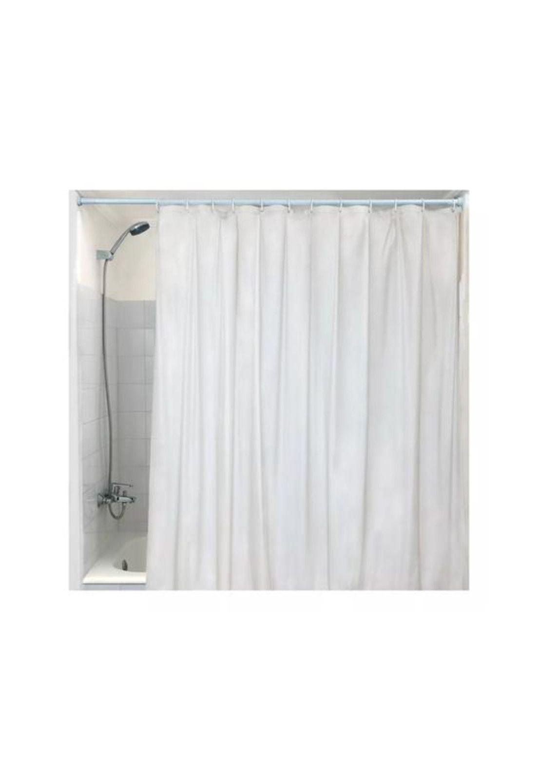 Forro para cortina de baño PVC 180 x 180 cm, color blanco-0