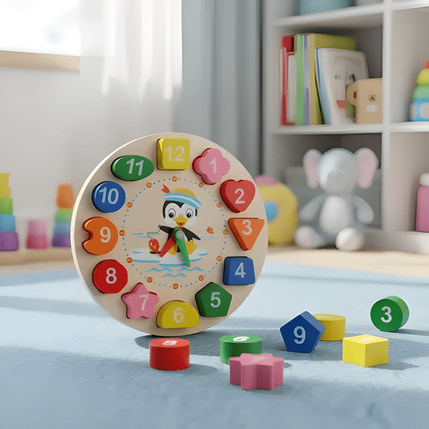 Juguetes aprendizaje de madera didáctico niños bebés #13-1