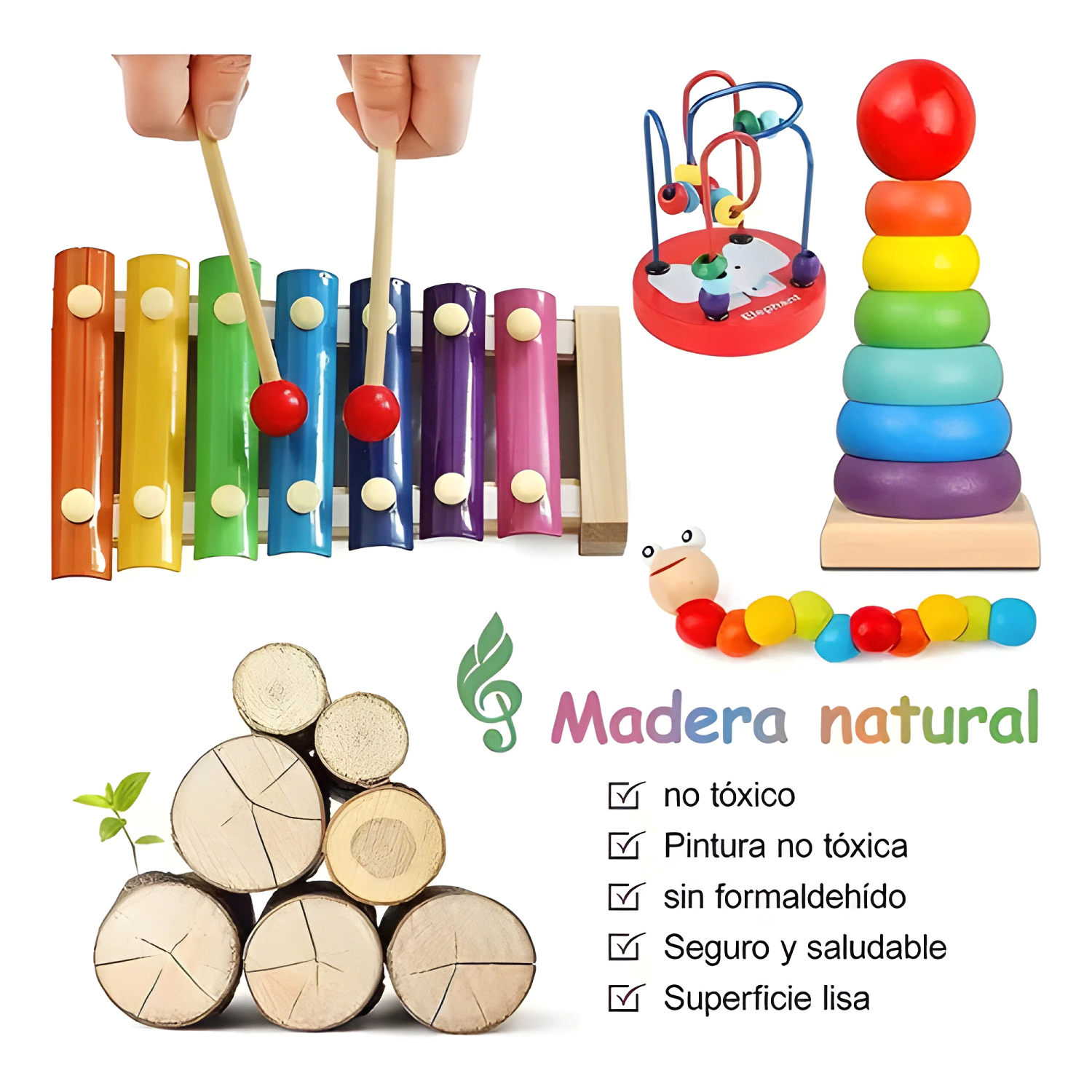 Juguetes de estimulación temprana para niños 9 pcs #17-1