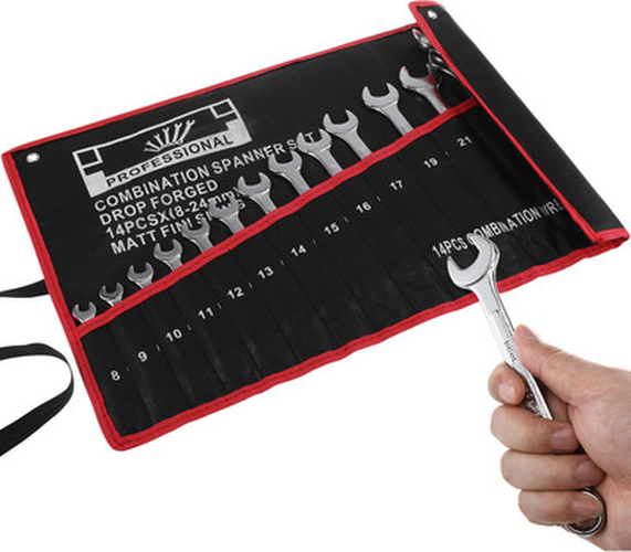 Juego De Llave Combinada Punta Corona 14 Pcs-0