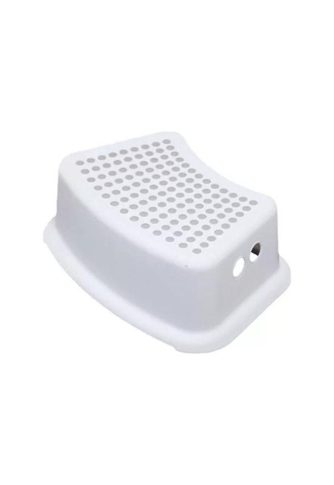 Piso alzador de baño para niños, color blanco-3