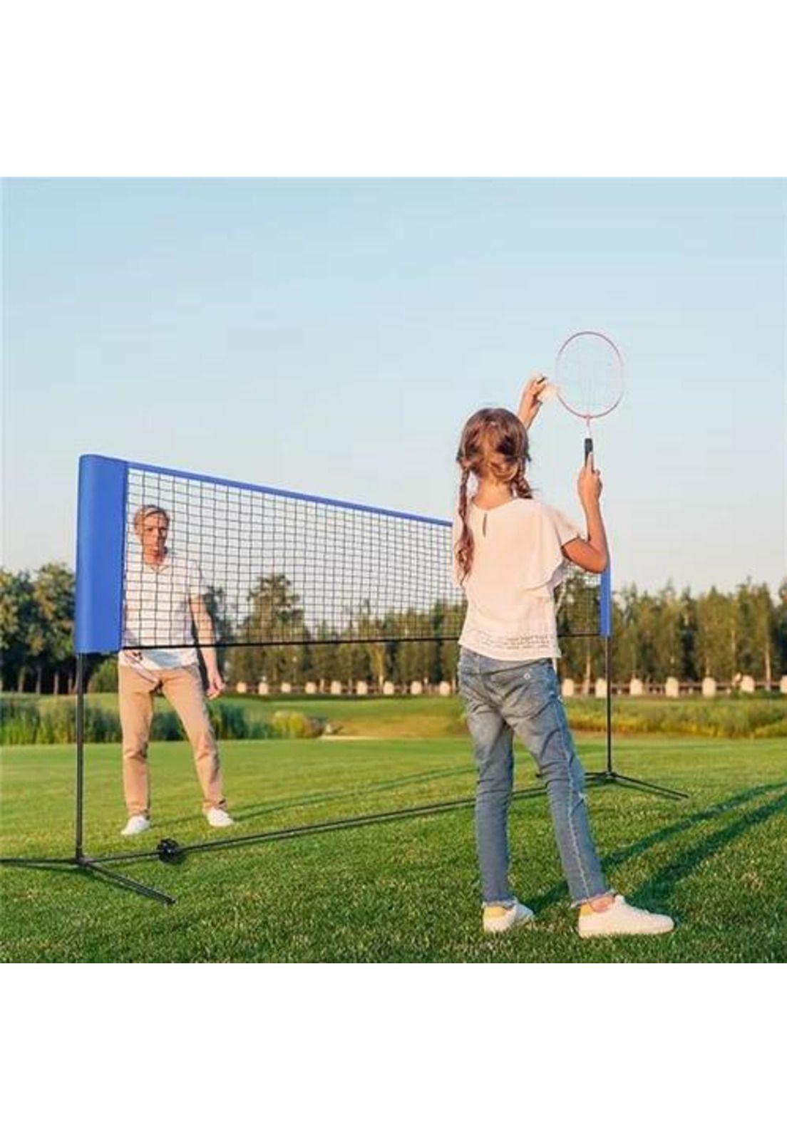 Red de fútbol tenis y badminton con bolso 3,1 m de largo multicolor-5