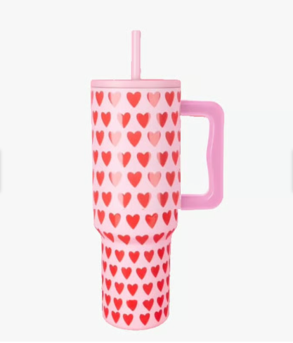 Vaso térmico mug, 1200 lt, acero inoxidable, corazones-0