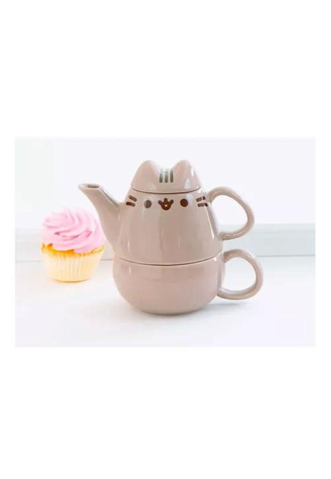 Set de Tetera - Diseño de Gato-3