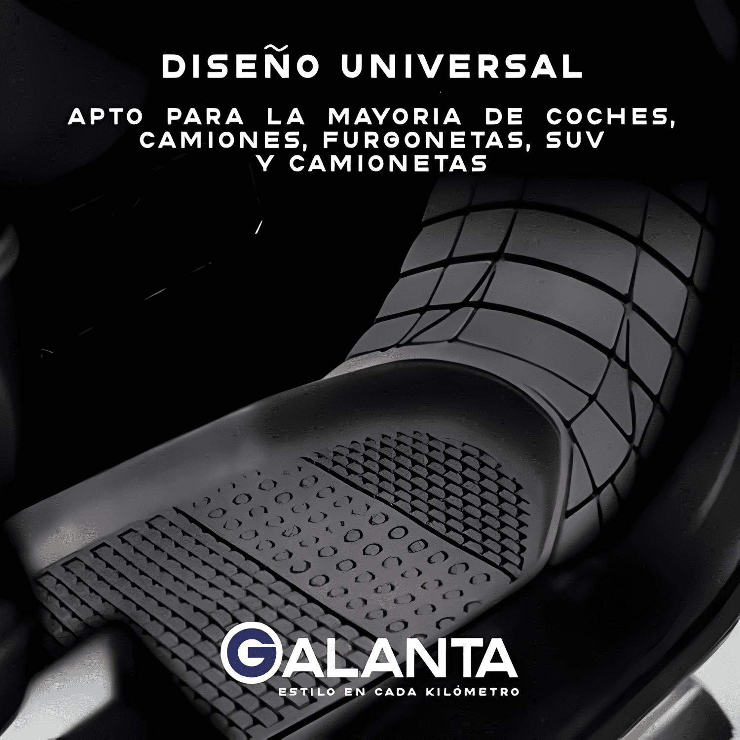 Alfombra 4 Piso De Goma Auto Suv Galanta Universal Ajustable-2