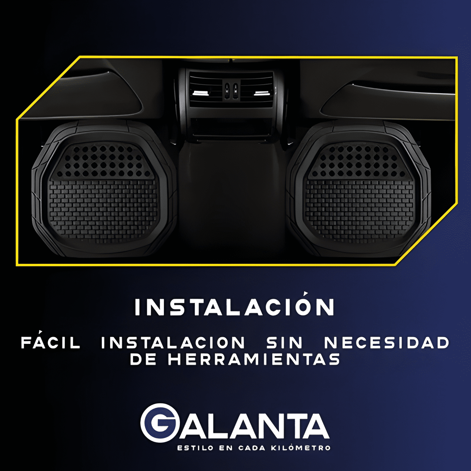 Alfombra 4 Piso De Goma Auto Suv Galanta Universal Ajustable-3