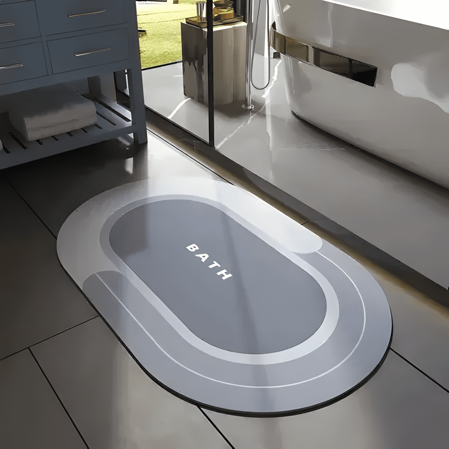 Tapete Baño Ultra Suave Alfombra Antidesliz Absorbente 40×60-3
