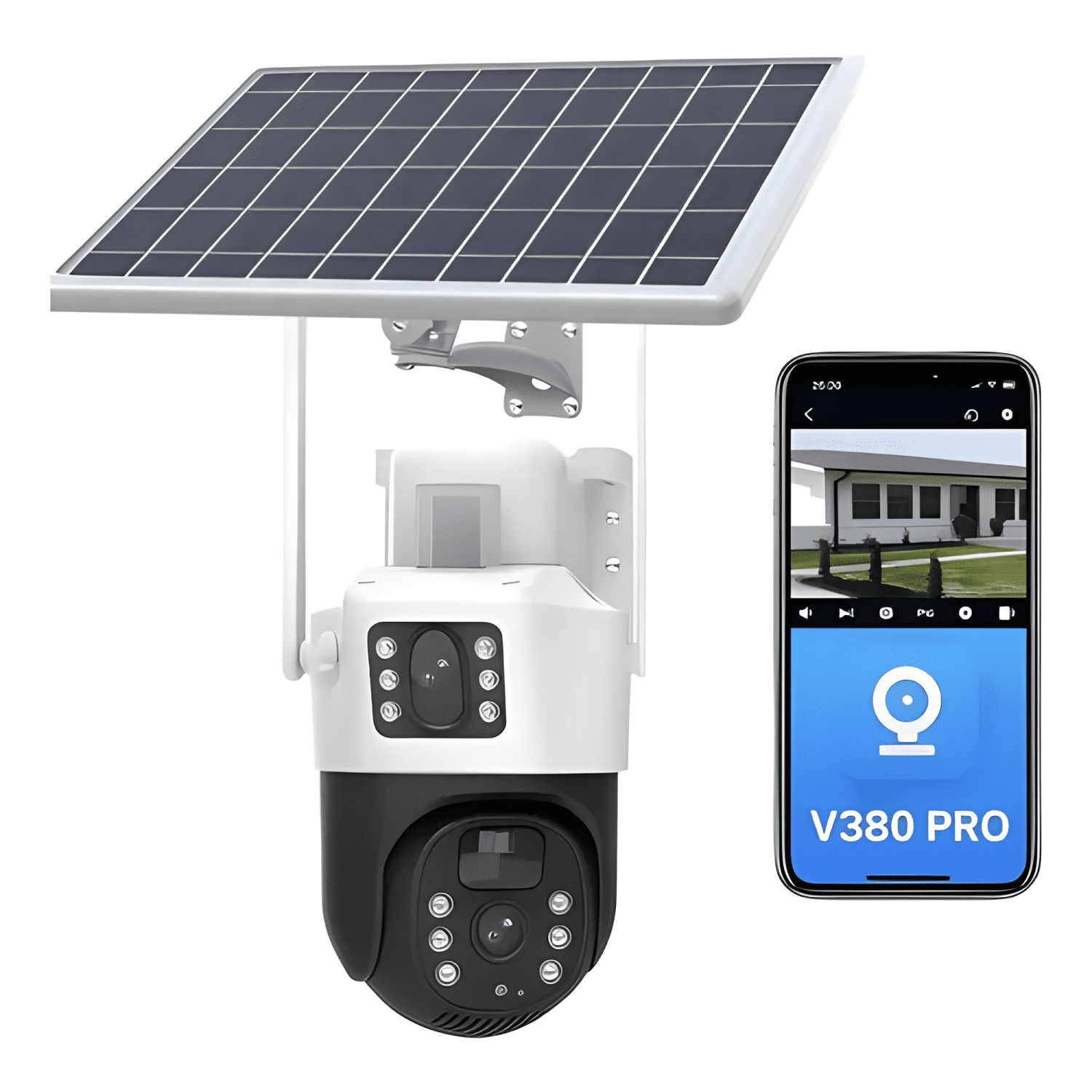 Camara Seguridad Solar 4g + Chip de Celular + Memoria-2