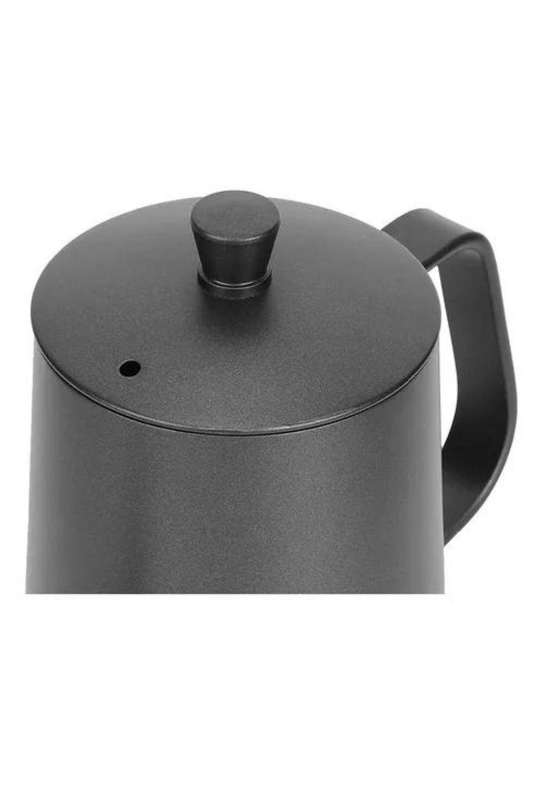 Tetera Cuello Cisne - Negra, 350 ml, para Café y Té, de Acero Inoxidable-5