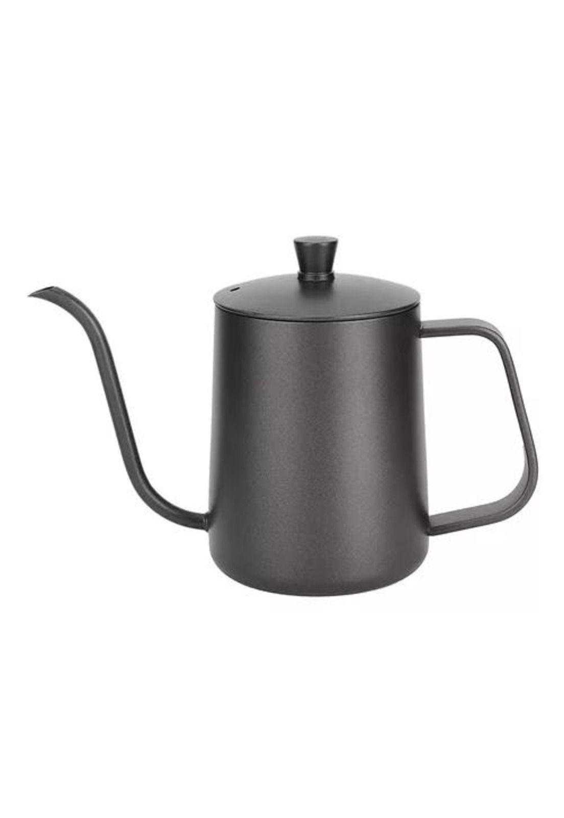 Tetera Cuello Cisne - Negra, 350 ml, para Café y Té, de Acero Inoxidable-6