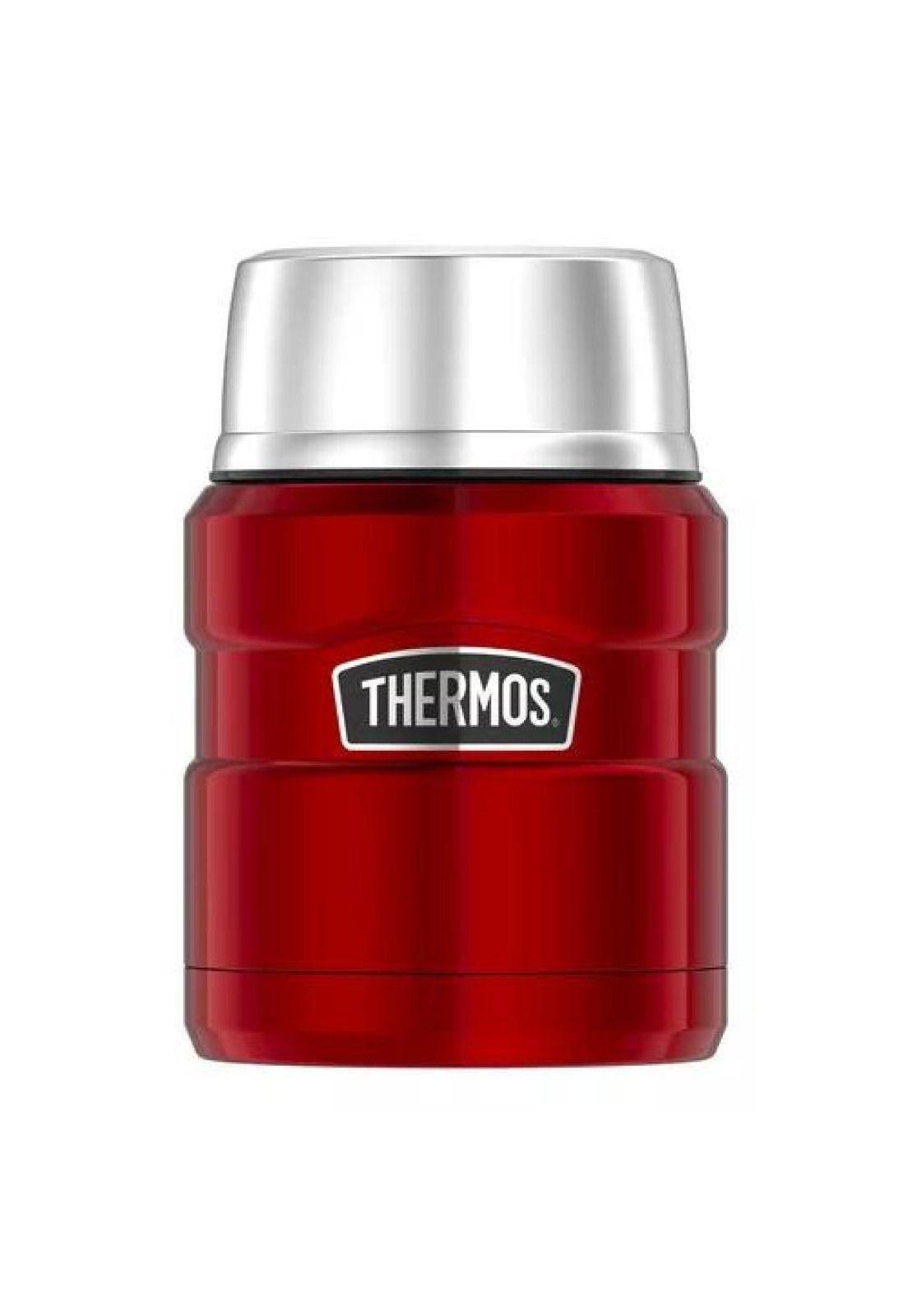 Termo de Comida King - Acero Inoxidable, 470 ml, Rojo - Thermos-2