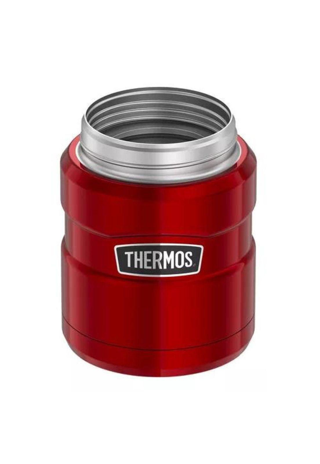 Termo de Comida King - Acero Inoxidable, 470 ml, Rojo - Thermos-5