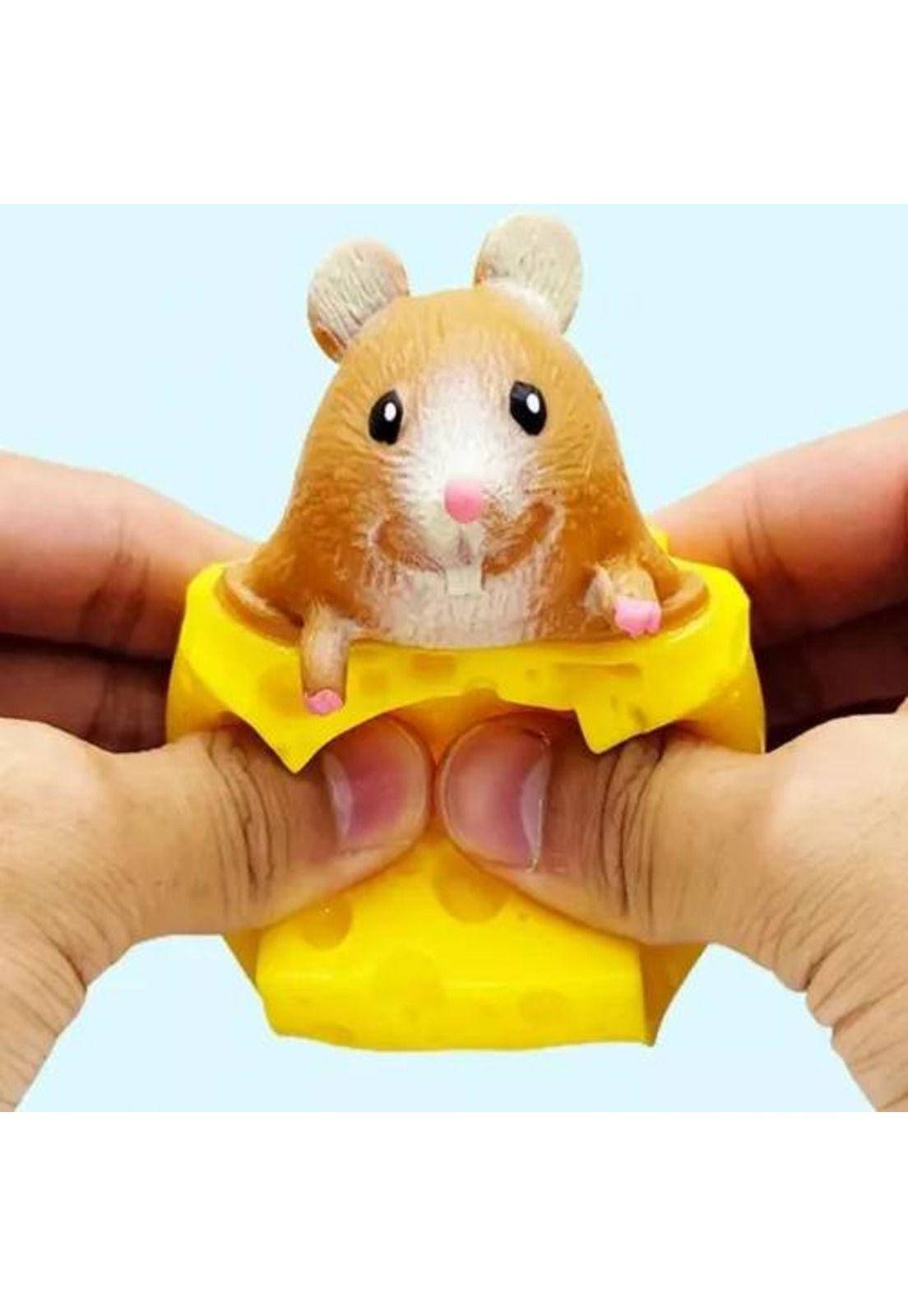Juguete Antiestrés Squishy - Ratón y Queso de Descompresión-6